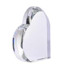 Хрустальные украшения в форме сердца 3D лазерная гравировка свадебные подарки прозрачное стекло пресс-папье
