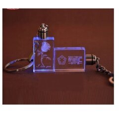 Wholesale Custom Cheap Gift Wedding Favors 3D Crystal Keychain with LED