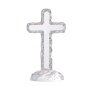 High Grade Clear Crystal Glass Standing Cross Religious Awards Crystal Cross Awards