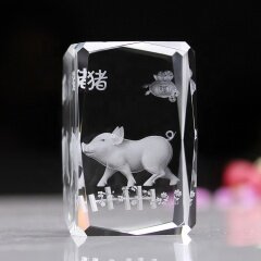 Chinese Zodiac Signs Birthday gifts 3D Laser Crystal For Birthday gifts 3D Laser Crystal