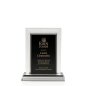 Sport High Quality Clear Acrylic Trophy Plaques With Embedded Printed Paper Sheet