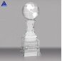 Custom Logo Engraving Crystal Globe Trophy Awards