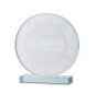 Customized Cheap Clear Optic Crystal Award Trophy Round Shape Glass Trophy Blanks Award