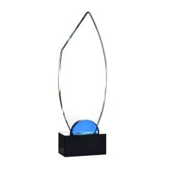 Personalized Handmade Crysta Glass Award Plaque Crystal Trophy With Base For Souvenir Gifts