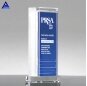 Unique Custom Design Special Crystal Souvenir Gifts Synthesis Blue Custom Crystal Trophies