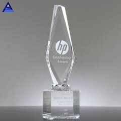 Premio personalizado del trofeo del obelisco del pilar de cristal del obelisco de Apex, trofeo del obelisco de cristal