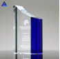 Pujiang Cheap Custom Clear And Blue Engraving Crystal Trophies And Awards