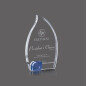 Cheap Custom Blank Crystal Trophy Willow shape crystal custom trophy