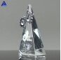 Barnard Triangle Shape Silver Trophy Crystal Gear Award