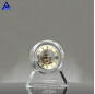 China Supplier New Design 3D Laser Engraving Crystal Desk Clock For Souvenir Gift