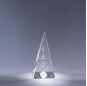 High Quality Customized Simple Design Pagoda Mountain Peak Shape Crystal Obelisk Trophy Award