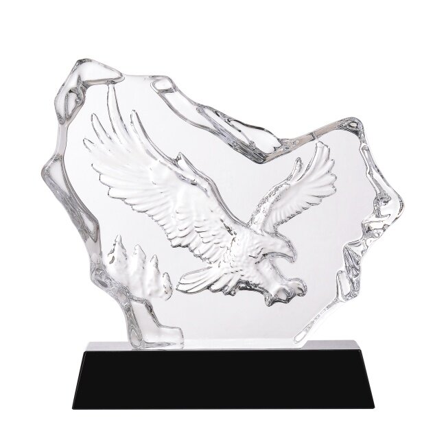 Wholesale Award Trophy Promotional Gift Small Corportae Gifts Crystal Eagle Figurine
