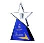 New Design 3D Blank Top Star Diamond   Honor Star Crystal Trophy