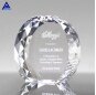 Clear K9 Crystal Diamond Trophy Faceted Circle Large Glass Cube Paperweight