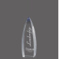 Brilliant Long Stem Crystal Glass Award with Corner Cut for long Service Employer