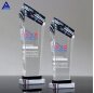 Free Design Custom Made Steadfast Crystal Award Trophy With Engraved Logo
