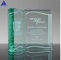 OEM And ODM Elegant Custom Jade Glass crystal Book Award Trophy
