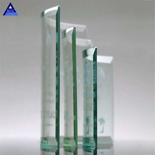 Crystal Block 3D Laser Engraving Jade Crystal Glass Awards With Best Price