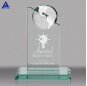 High Quality Crystal Round Shape Earth Crystal Glass Trophy For Customized Souvenir
