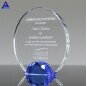 Luxury Art 2019 Engraved Jeweled Halo Crystal Award ,Wholesale Trophies And Plaques