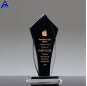 Wholesale Business Crystal Sample Award Plaques K9 Black Blank Glass Crystal Awards Plaque Trophy