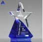 2020 New Design Blue Base Blank Custom Azure Crystal Star Award