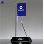 Wholesale Cheap Custom Award Crystal Glass Trophy With Engraved Logo