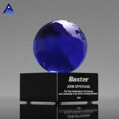 Últimos premios de diseño Centros de mesa de globo de cristal de vidrio transparente