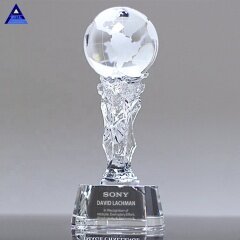 Trofeo de premio Athena de cristal de alta calidad a precio barato personalizado