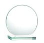Cheap Wholesale Blank Round Shaped Glass Trophy Awards Crystal Plaque For Anniversary Souvenirs Gifts