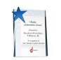 New deign blank star shaped crystal glass plaque award trophy K9 crystal star trophy