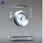 Classical Clear Eternity Crystal Desk Top Clock For Wedding Return Gifts
