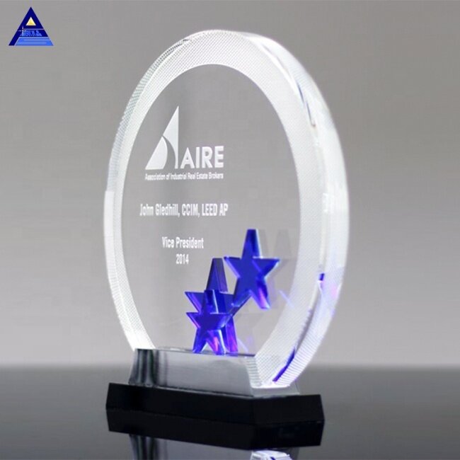 2019 Popular K9 Crystal Trophy Star Award For Business Gift