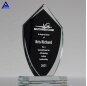2020 New Product Fashionable Excellence Black Glass Crystal Trophy with rectangle base