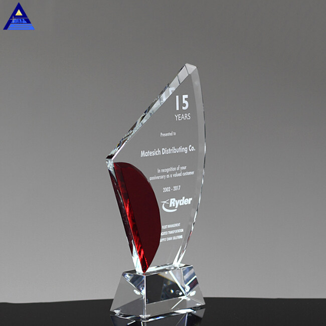 Custom Sublimation 3D Clear Glass Crystal Blank Awards With Logo