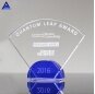 Wholesale High-Quality Transparent Empty Radiant Cobalt Custom Logo Crystal Glass Trophy