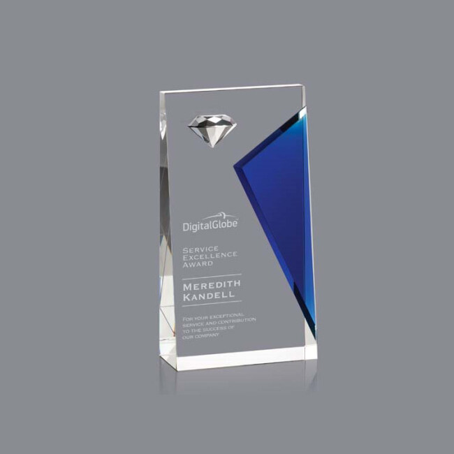 Wholesale Cheap Personalized Custom K9 Business Diamond Shape Crystal Award