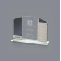 Clear Crystal Engraving Cube Blank Glass Desktop Name Plate Office Decoration Simplistic Trophy Crystal Favors