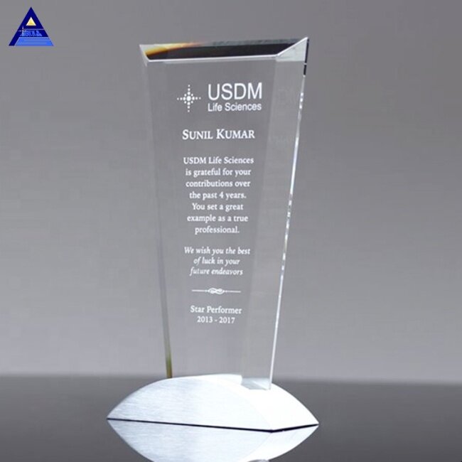 K9 Clear Vision Recognition Crystal Award Trophy For Business Collection