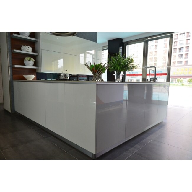 Top quality modern design white high glossy lacquer ...