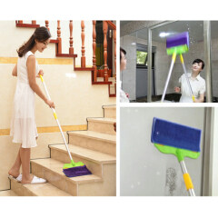 2 in 1 floor cleaning tools double sided microfiber broom mop for dust clean and wet mop