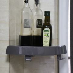 Self Adhesive Plastic Bathroom Magic Corner Shelf Kitchen Bathroom Waterproof Shower Shelf