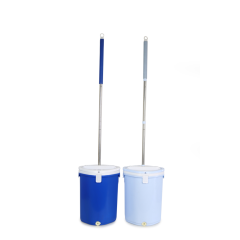 Plastic Hands-free Squeeze Flat Mop Cleaning Mop Bucket