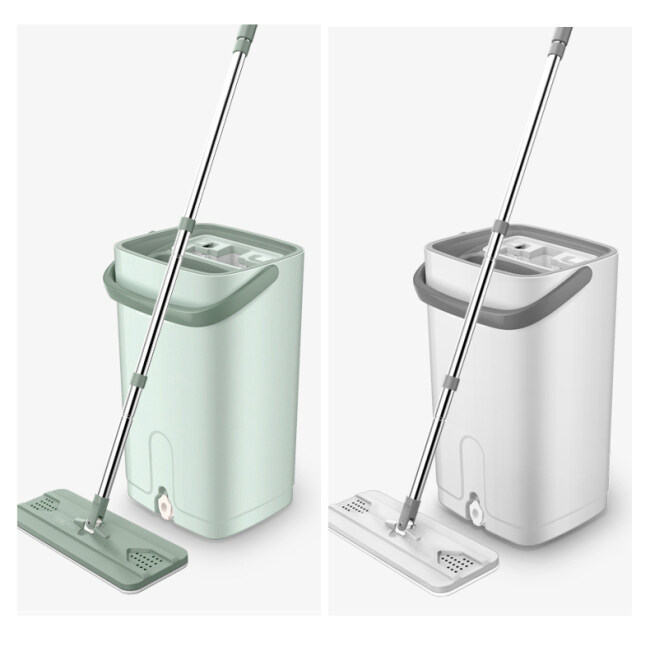 BNcompany new mop design flat microfiber cleaning bucket magic squeeze mop