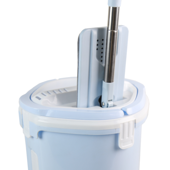 Self Flat Squeeze Mop Bucket with Microfiber cleaning mop
