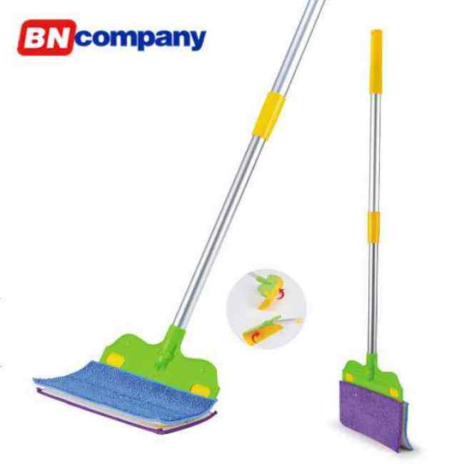 Telescopic Handle Dirt Cleaner Spin Broom Cleaning Mop Brush