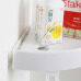Attachable Suction ABS Material Magic Plastic Bathroom Corner Shelf